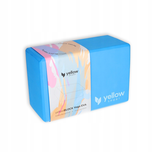 YellowBlock EVA – Niebieska kostka do jogi wodoodporna z wysoką gęstością